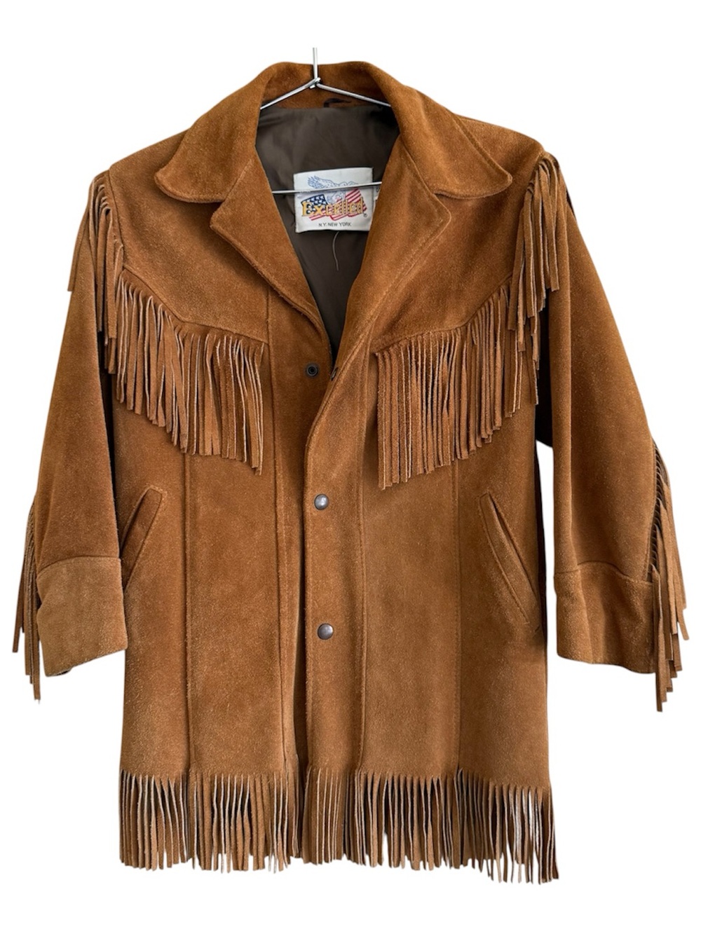 Excelled Vintage fringe festival/boho/western jacket 3/4 sleeve, USA 🇺🇸 Small